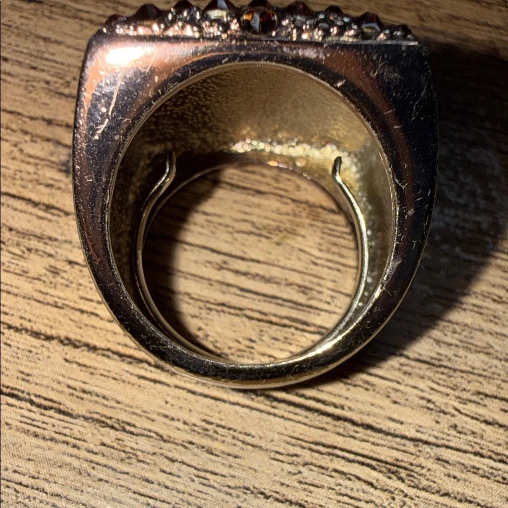 Brown Rhinestone Statement Ring - Picture 7 of 7